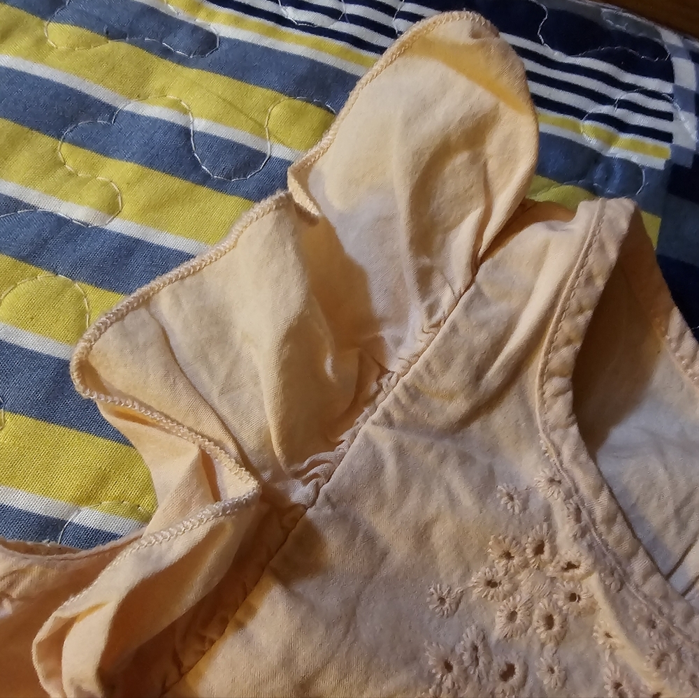 Pink Ruffled Eyelet Top - Picture 2 of 4